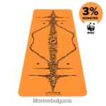 4L8HJJ36 Liforme постелка за йога годината на тигъра ярко оранжево/черно-кремаво постелки за йога