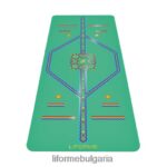 4L8HJJ67 Liforme детска постелка за игрива йога зелено постелки за йога