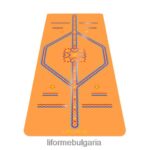 4L8HJJ69 Liforme детска постелка за игрива йога ярко оранжево постелки за йога