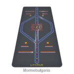 4L8HJJ74 Liforme детска постелка за игрива йога сиво постелки за йога