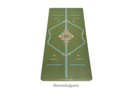 4L8HJJ1 Liforme внимателна градинска постелка за йога маслинено/флорално постелки за йога