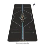 4L8HJJ45 Liforme постелка за йога за пътуване с космическа луна черен постелки за йога