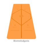 4L8HJJ77 Liforme детска класическа постелка за йога ярко оранжево постелки за йога