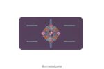 4L8HJJ85 Liforme внимателна градинска йога подложка лилаво/флорално колекция